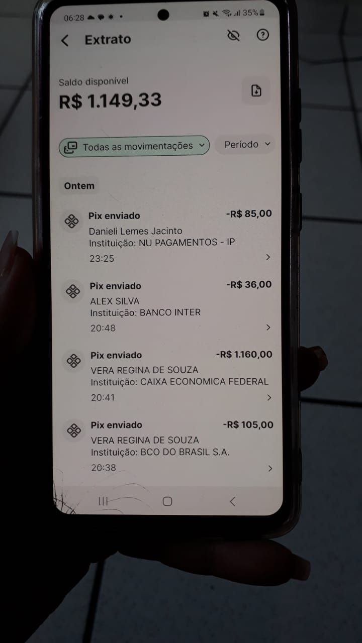 Comprovante de pagamento